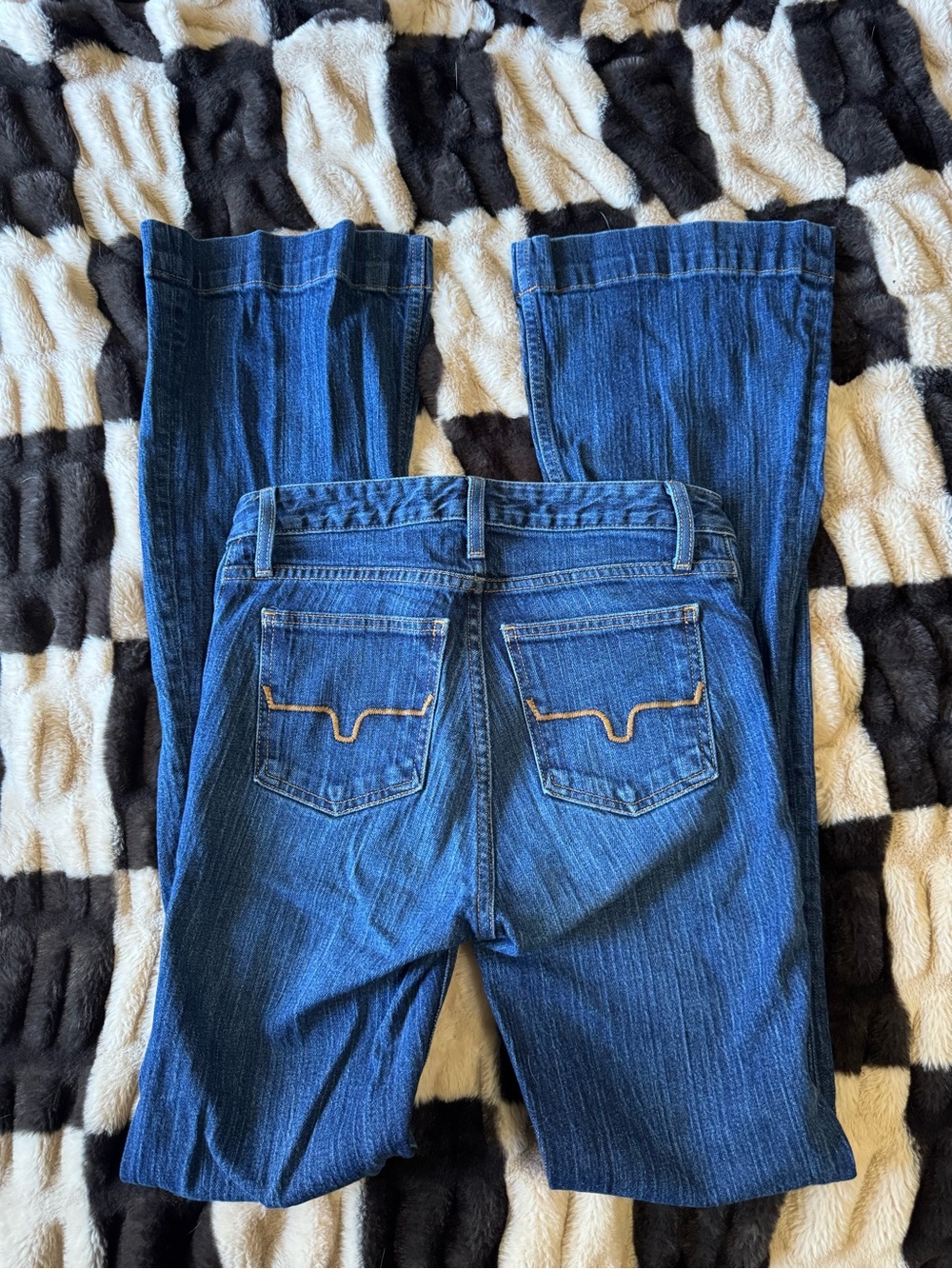 Kimes Ranch Blue Denim Wide Leg Jeans - Picture 3 of 4